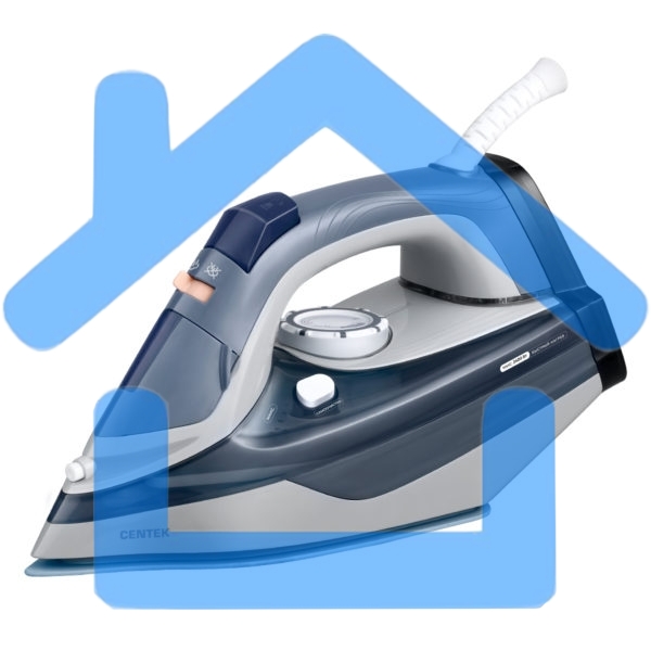 Утюг Centek CT-2323 серый/синий, 2400 Вт