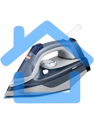 Утюг Centek CT-2323 серый/синий, 2400 Вт