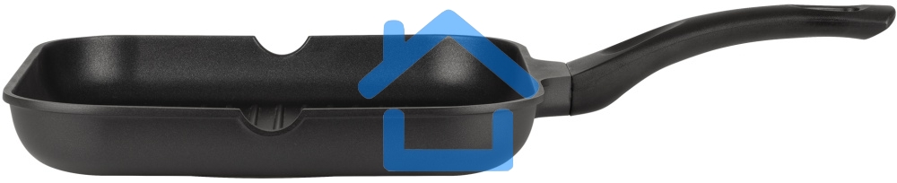 Сковорода-гриль Rondell Schwarz RDA-1683 квадратная 28см покрытие: Xylan Plus ручка несъемная (без крышки) черный