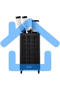 Кондиционер мобильный промышленный Ballu BGK5 15000 BTU, 50 м², 50 дБ, охлаждение, черный