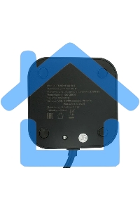 Сетевой фильтр Cablexpert Tower TWR-4-U3-B-2, 4р, 10А, 3xUSB, 3.1А, 2м, ур.защиты 2+, черный, коробка