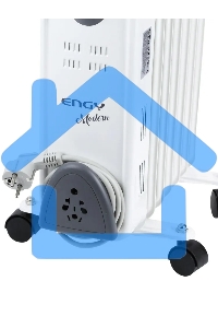 Обогреватель масляный Engy EN-2207 Modern (7 секций) белый, 1500 Вт, 15 м2, термостат