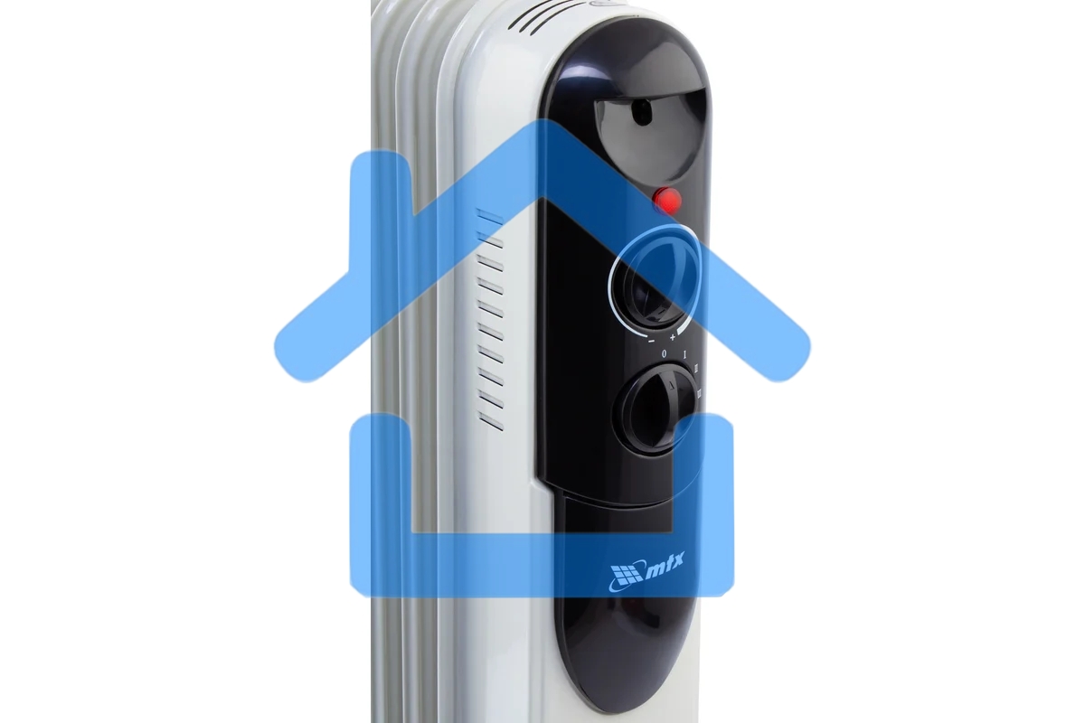 Обогреватель масляный MTX OCH-1000, белый, 1000 Вт, 15 м2, термостат