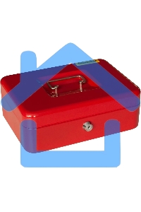 Ящик для денег Silwerhof 90x250x180 красный сталь