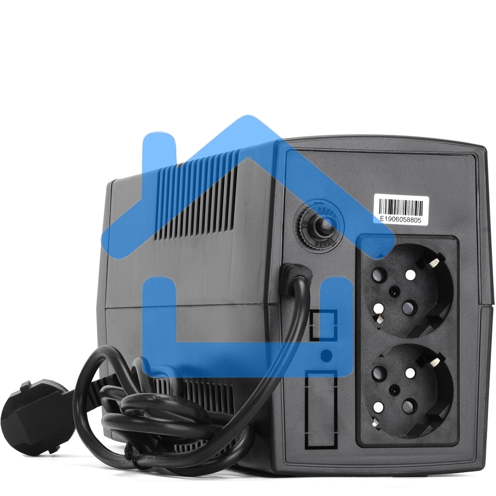 Источник бесперебойного питания Crown CMU-650X (650ВА/360 Вт; 2хEURO резервным питанием и фильтрацией; 12V/7AH х 1; пластик)