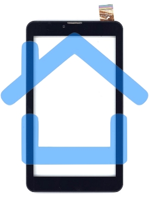 Сенсорное стекло (тачскрин) для Irbis TZ720, черное с рамкой