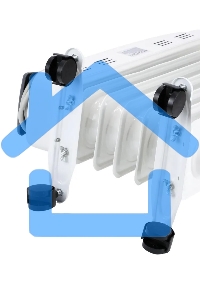 Обогреватель масляный Engy EN-2207 Modern (7 секций) белый, 1500 Вт, 15 м2, термостат