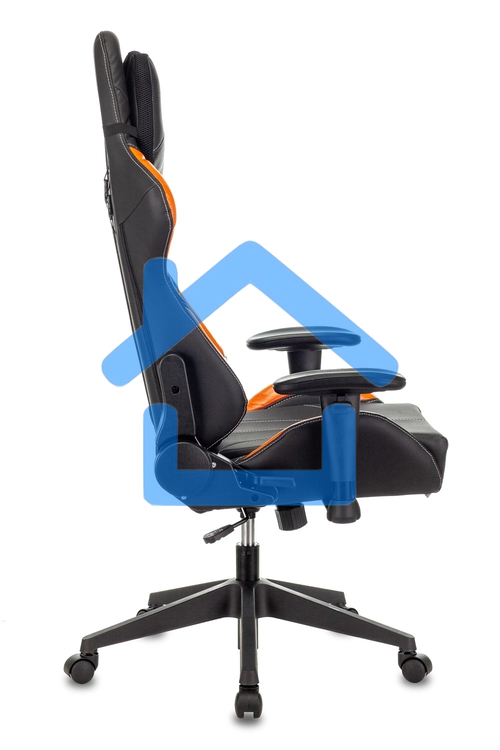 Кресло игровое Zombie VIKING 5 AERO черный/оранжевый искусственная кожа с подголов. крестовина пластик