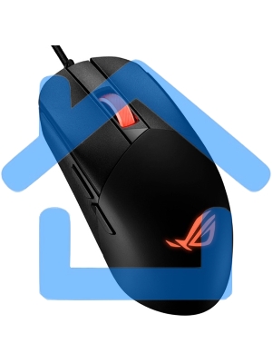 Мышь проводная ASUS P518 ROG STRIX IMPACT III черный, 12000 dpi, USB, кнопки - 5