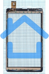 Сенсорное стекло (тачскрин) HSCTP-852B-8-V0. черное