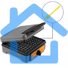 Вафельница Kitfort КТ-1694 1200Вт серый