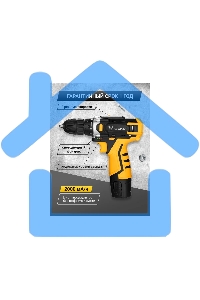 Дрель-шуруповерт Deko Banger, Аккумуляторная, 12В, 2 АКБ, Кейс