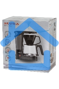 Кофеварка капельная SUPRA CMS-1240 черный, исп. кофе - молотый, 1.25 л, 750 Вт.
