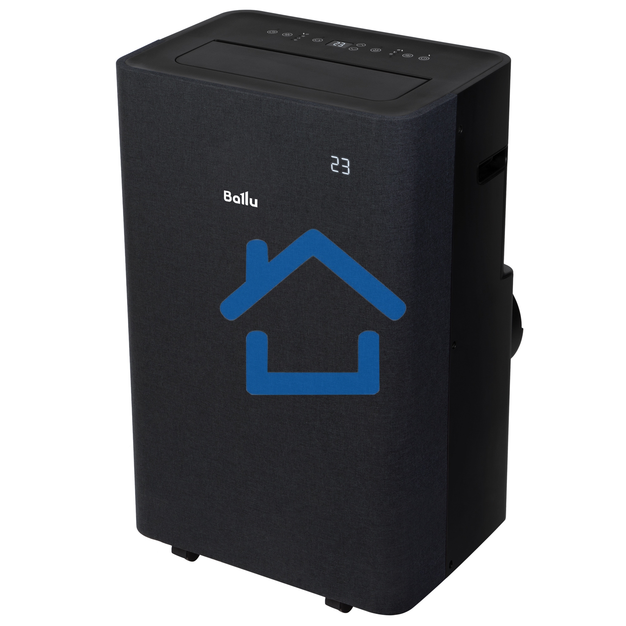 Кондиционер мобильный Ballu Velure BPAC-14 EW/N6 14000 BTU, 35 м², 50 дБ, охлаждение, осушение, черный