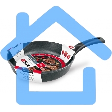 Сковорода НМП 9124 круглая/ручка несъемная (без крышки) черный