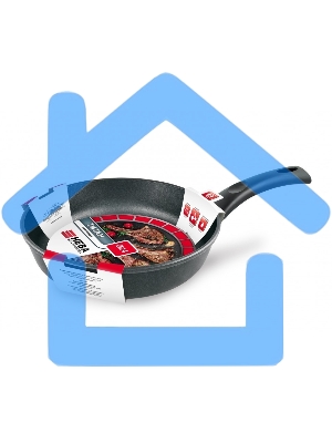 Сковорода НМП 9124 круглая/ручка несъемная (без крышки) черный