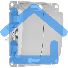 Механизм переключателя 2-кл. СП Glossa сх.6 10AX алюм. SchE GSL000365