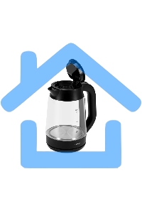 Чайник электрический Starwind SKG4030 1.7л. 2200Вт черный (корпус: стекло)