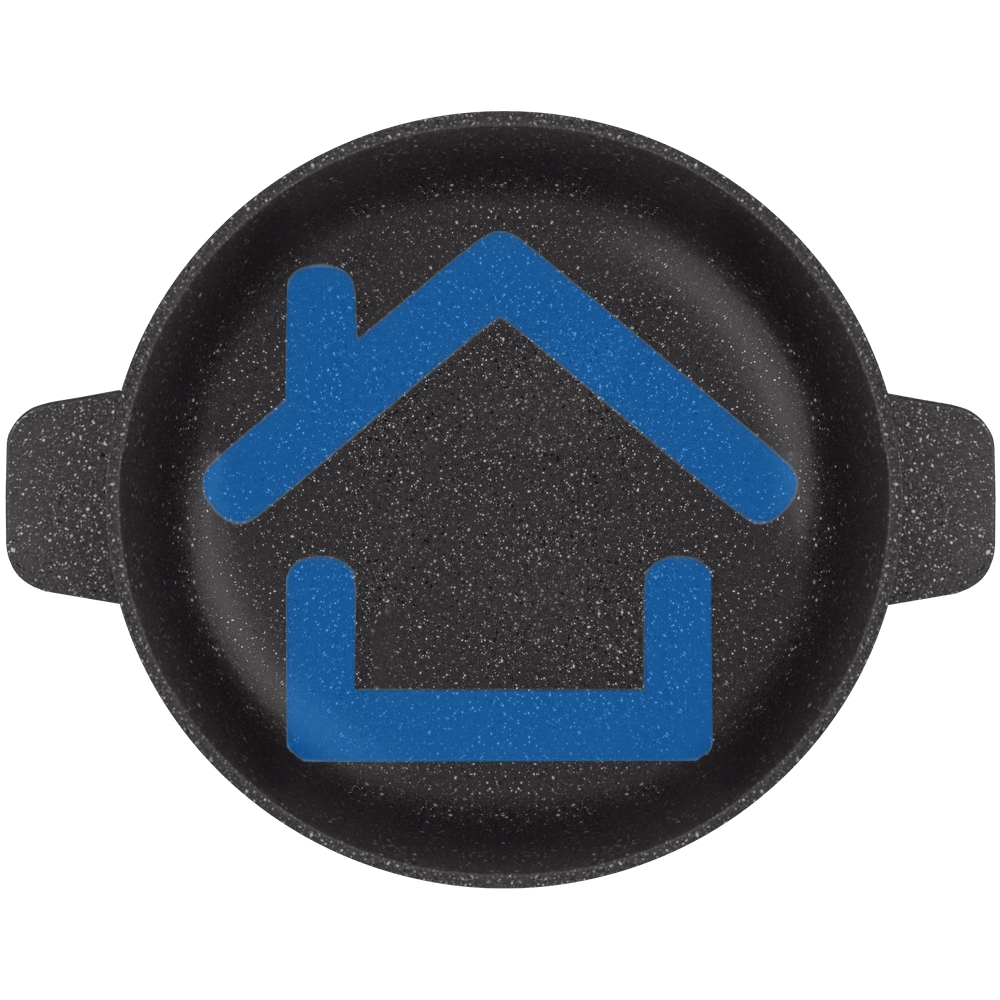 Кастрюля Maunfeld GALAXITE MF24GLX01CR 24 см, 4 л из литого алюминия со стеклянной крышкой