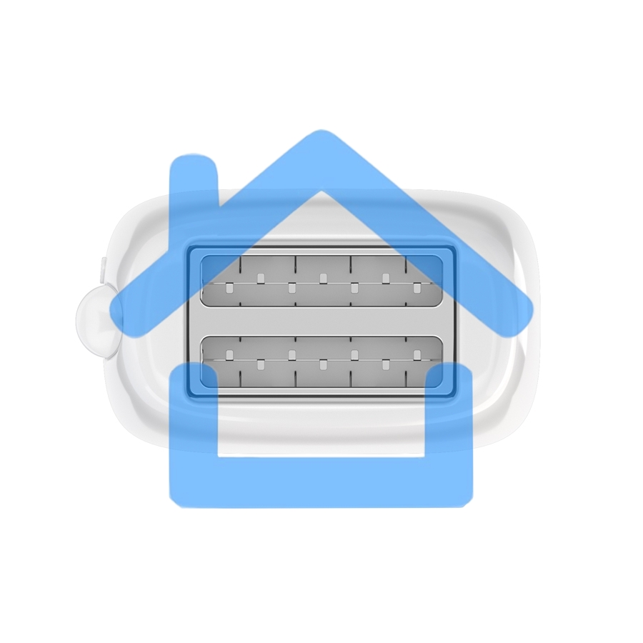 Тостер Maxvi KT723P белый