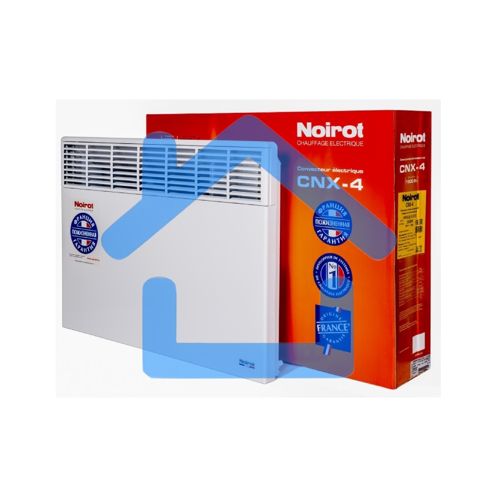 Конвектор Noirot CNX-4 plus 1500Вт белый, 1500 Вт, 15 м2, термостат