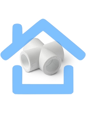 Крестовина 25 полипропиленовая PPR белая PRO AQUA