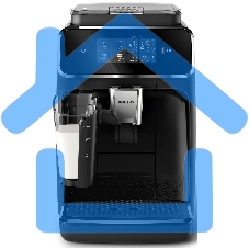 Кофемашина автоматическая PHILIPS EP2331/10 черный, исп. кофе - зерновой/молотый, 1,8 л, 1500 Вт, 15 Бар