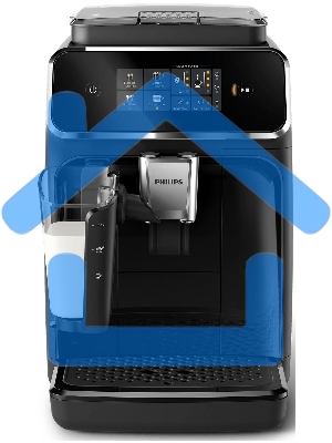 Кофемашина автоматическая PHILIPS EP2331/10 черный, исп. кофе - зерновой/молотый, 1,8 л, 1500 Вт, 15 Бар