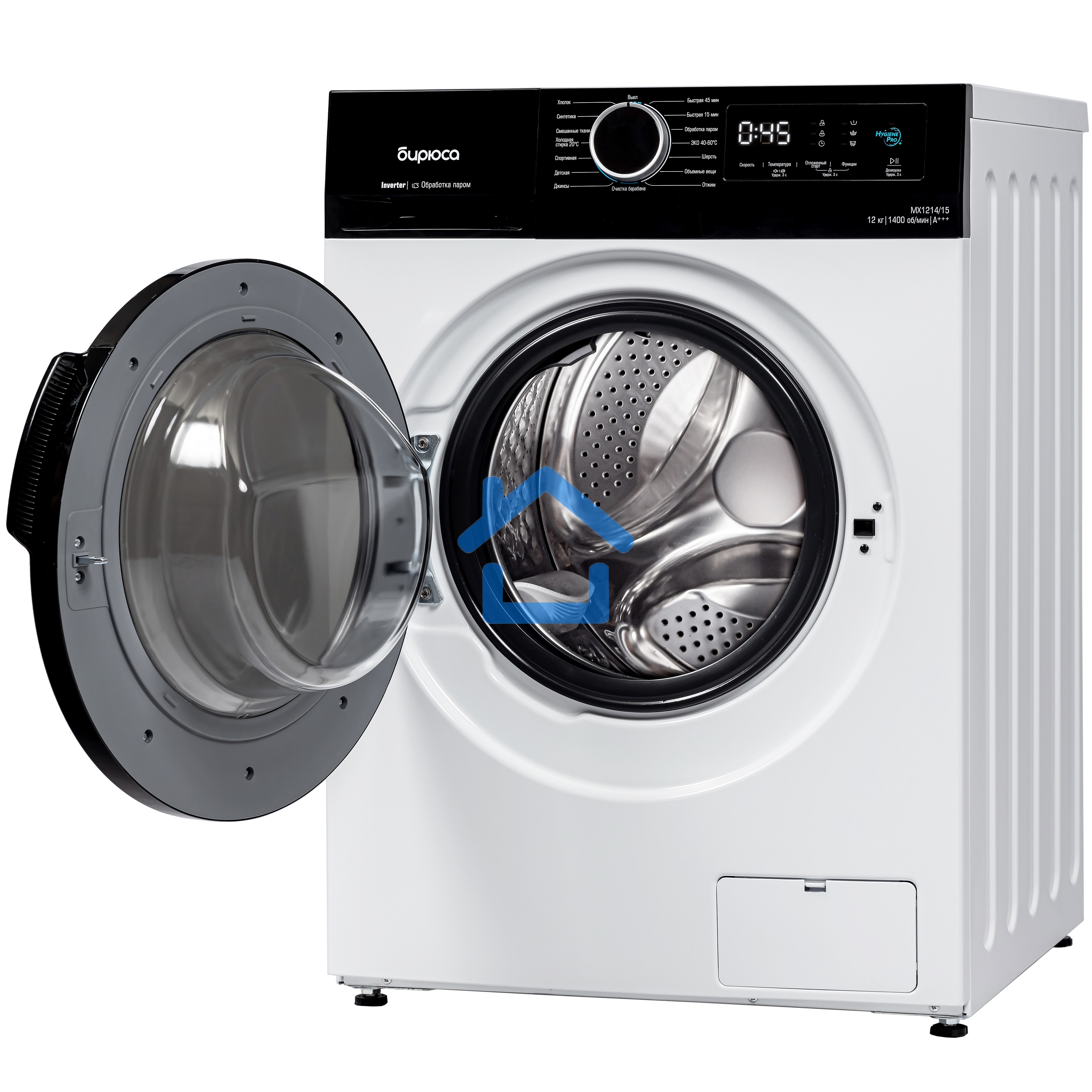 Стиральная машина Бирюса WM-MX1214/15 белая, загрузка фронтальная 12кг, 1400 об/мин., класс: A+++