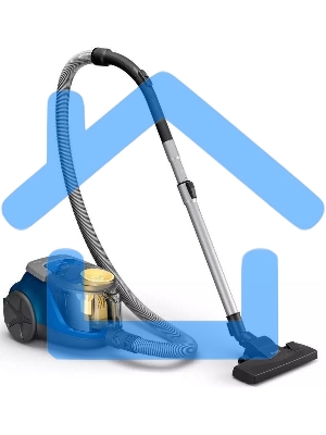 Пылесос Philips XB2125/09 синий, 360/850 Вт, уборка сухая, пылесборник контейнер 1.3 л