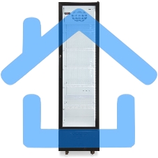 Холодильная витрина Бирюса Б-B300D черный однокамерный 345 л