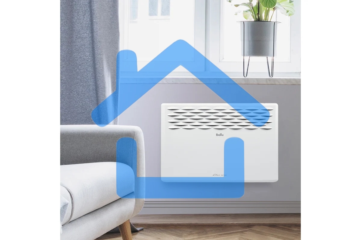 Конвектор Ballu Ettore BEC/ETER-1500 белый, 1500 Вт, 20 м2, термостат, дисплей