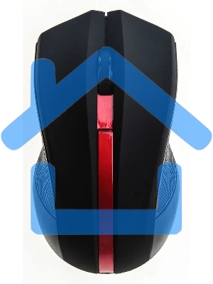 Мышь беспроводная Oklick 615MW черный/красный, 1000 dpi, радиоканал, USB, кнопки - 3