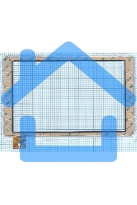 Сенсорное стекло (тачскрин) HXD-1055, белое