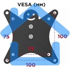 Кронштейн настольный для мониторов HOLDER MDS-M101 черный