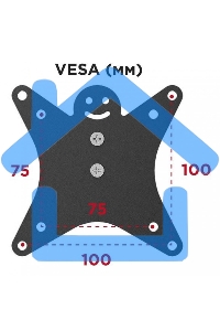 Кронштейн настольный для мониторов HOLDER MDS-M101 черный
