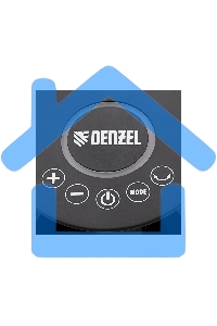 Тепловентилятор керамический Denzel DTFC-2000, 1000/2000 Вт, 20 м2, пульт, 3 режима, термостат