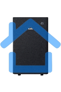 Кондиционер мобильный Ballu Velure BPAC-14 EW/N6 14000 BTU, 35 м², 50 дБ, охлаждение, осушение, черный