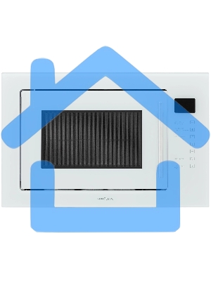 Микроволновая печь встраиваемая Krona RIFLESSO 60 WH V2 белое стекло, 25 л, 900 Вт, переключатели - сенсор