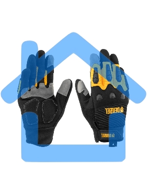 Перчатки универсальные Denzel 68003 усиленные, с защитными накладками, размер 10