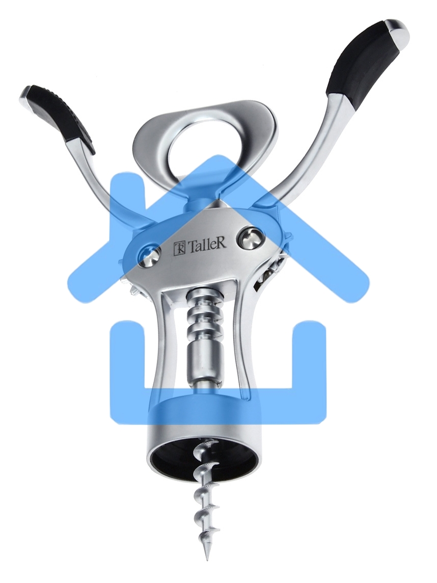 Штопор TalleR TR-65119 цинковый сплав, сталь, полимерный материал