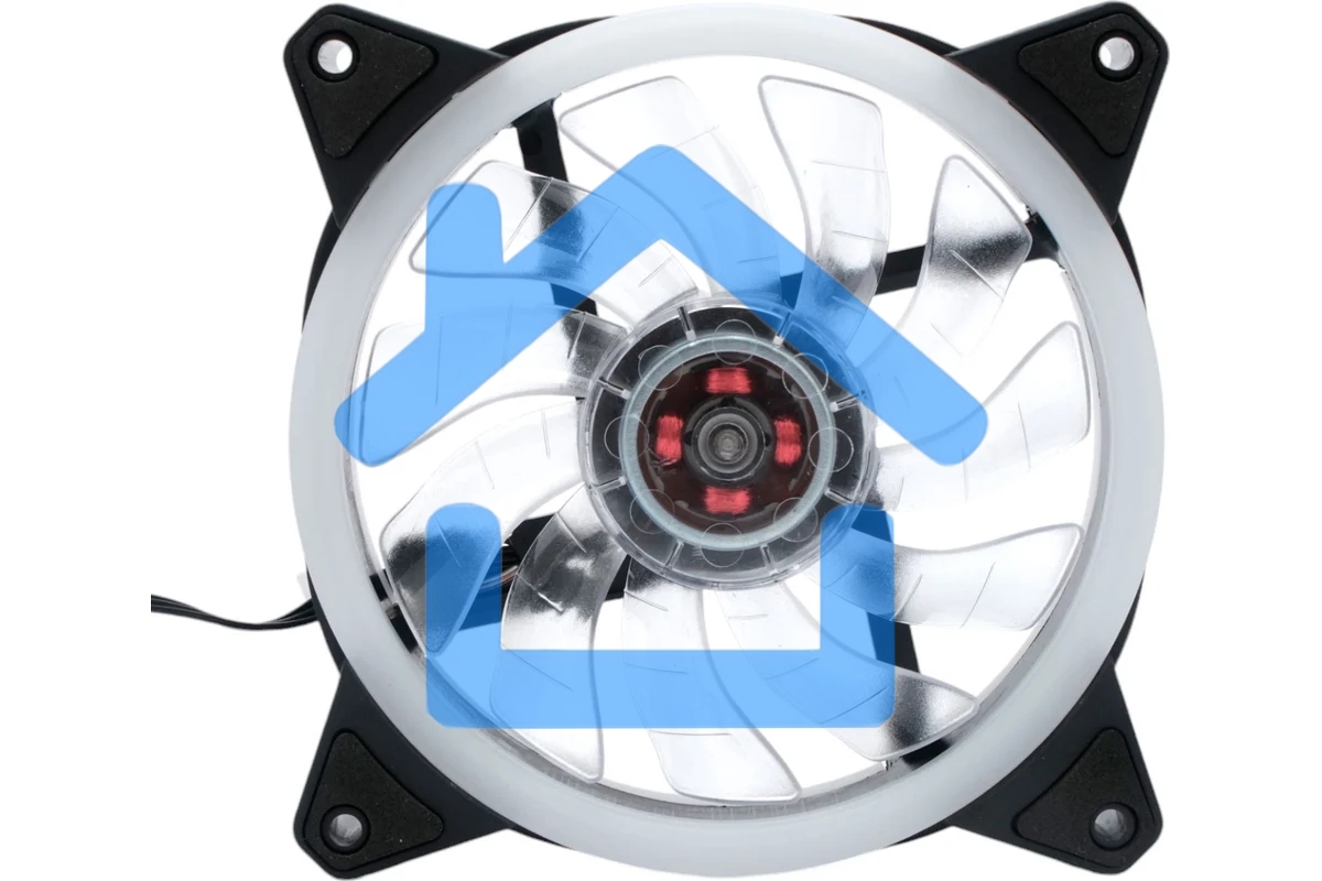 Вентилятор для корпуса Gembird D12025S12L-CF черный, 120 мм, 1200 об/мин, 20.5 дБ, 3 pin