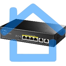 Коммутатор Cudy GS1006P (L2) 6x1Gbит/с 6PoE+ неуправляемый