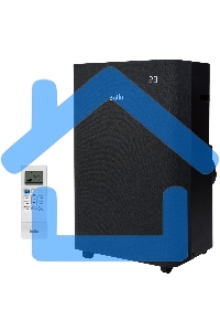 Кондиционер мобильный Ballu Velure BPAC-14 EW/N6 14000 BTU, 35 м², 50 дБ, охлаждение, осушение, черный