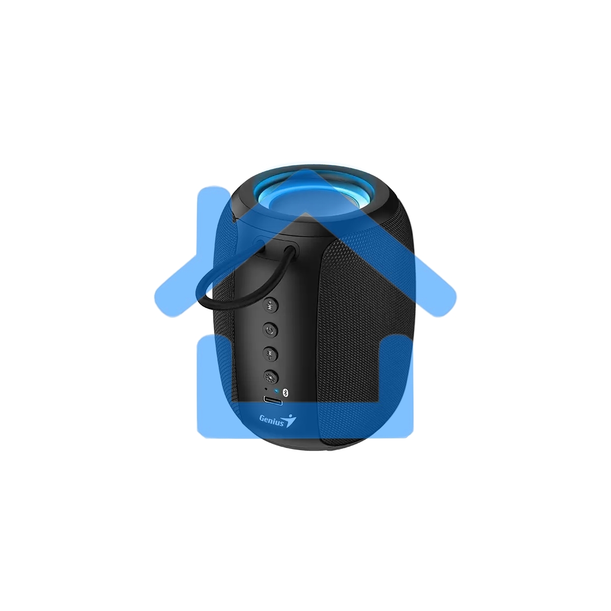 Портативная колонка Genius SP-915BT /1200 мАч/5 Вт/Bluetooth 5.3/до 6 ч.воспроизведения/USB-C/черный (31730052400)