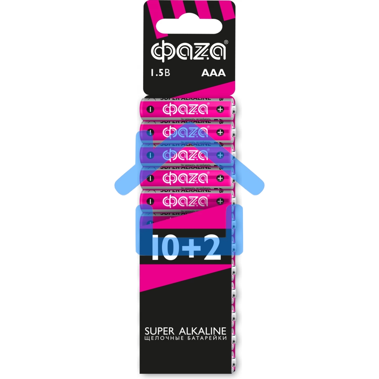 Элементы питания LR03 (AAA) ФАZА Super Alkaline набор 10+2