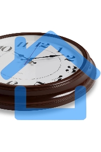 Часы настенные аналоговые Бюрократ WALLC-R85P D35см коричневый/белый