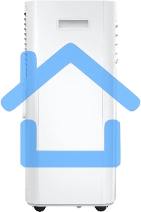 Мобильный кондиционер Royal Clima RM-TS28CH-E 9500 BTU, 28 м², 54 дБ, охлаждение, осушение, белый