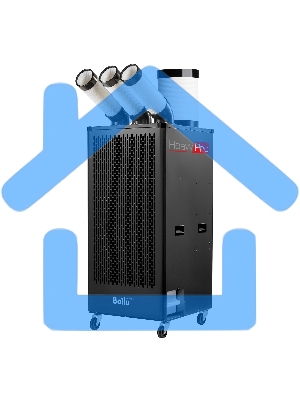 Кондиционер мобильный промышленный Ballu BGK9 22000 BTU, 70 м², 55 дБ, охлаждение, черный