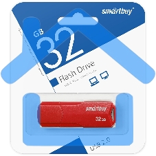 Флешка USB Smartbuy 32 Gb,CLUE Red (SB32 GbCLU-R)
